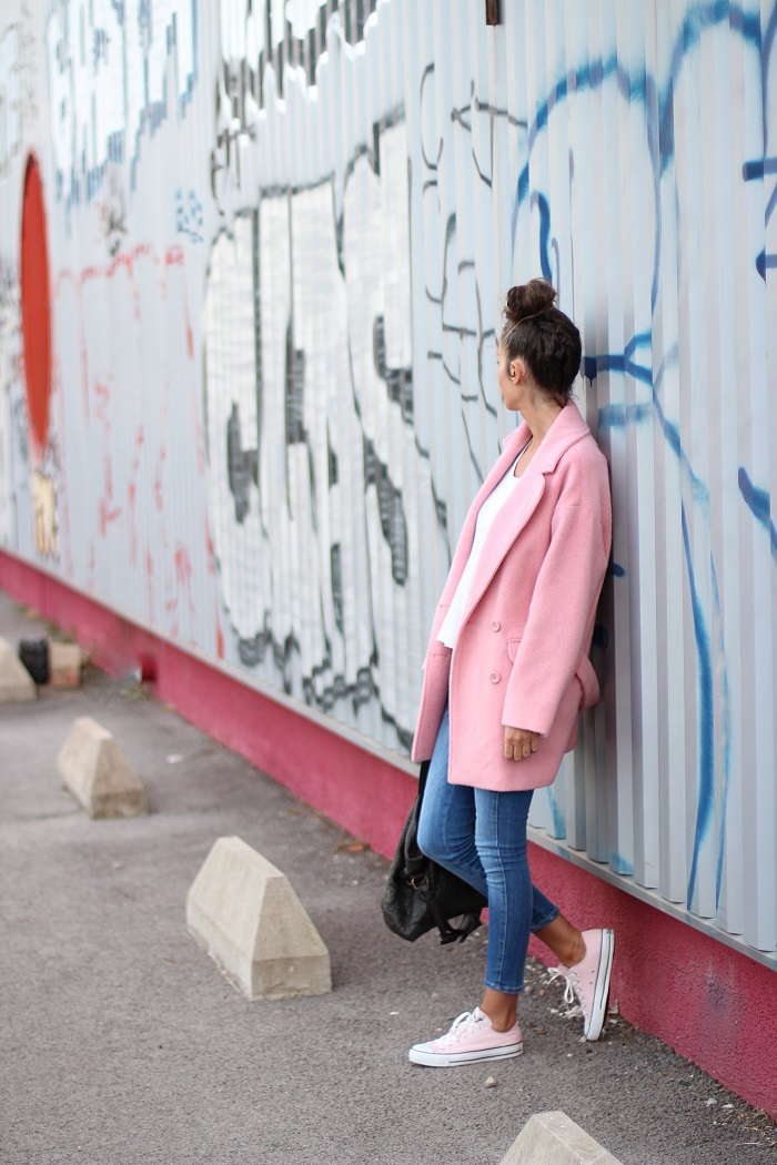 blog mode,blogueuse mode,au pays de candy,mode,tendances,looks,comment s'habiller,idées tenues,fashion,dressing,closet,camaieu,oversize,rose,converse,jérôme dreyfuss