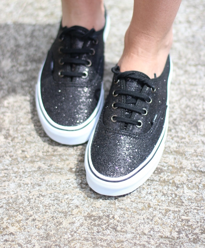 vans femme noir paillette