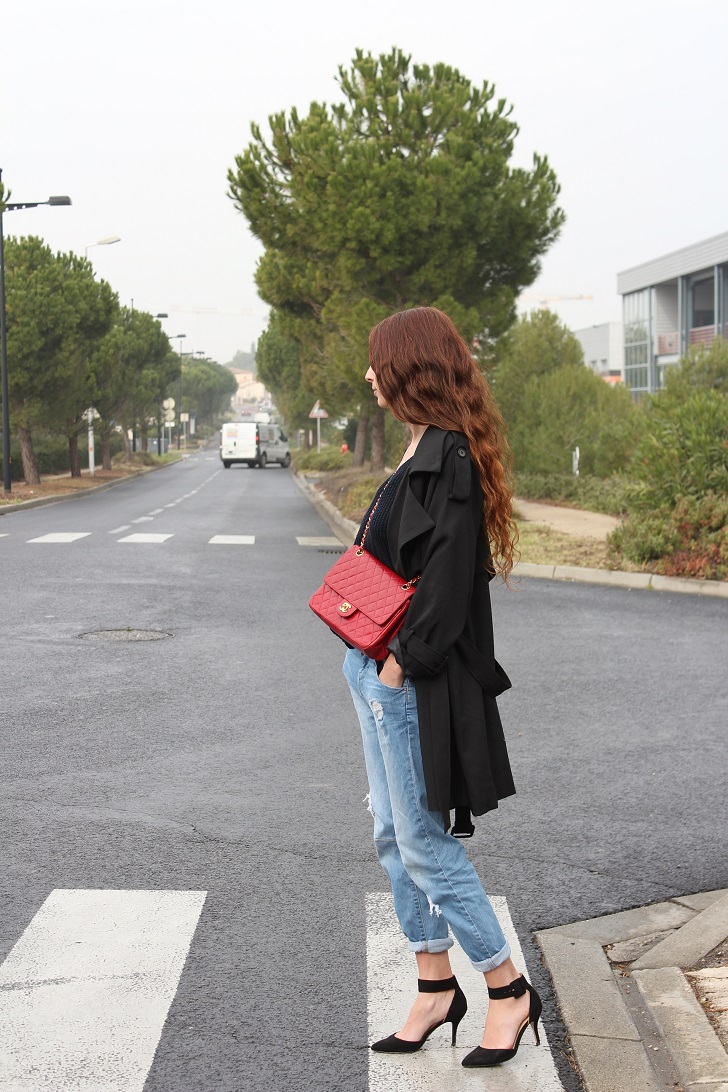 chanel,timeless,chanel bag,trench,parisienne,boyfriend jeans