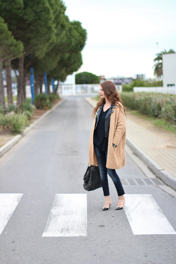 blog mode,blogueuse mode,au pays de candy,tendances,look,comment s'habiller; gilet,perfecto,valentino,rockstud,jerome dreyfuss